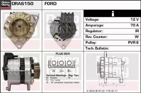 Remy DRA6150 - Alternator www.molydon.hr