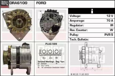 Remy DRA6100 - Alternator www.molydon.hr