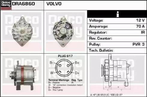 Remy DRA6860 - Alternator www.molydon.hr