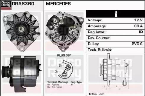 Remy DRA6360 - Alternator www.molydon.hr