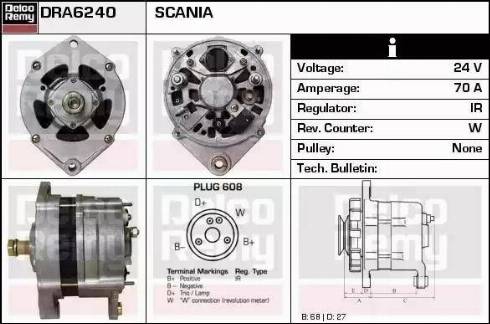 Remy DRA6240 - Alternator www.molydon.hr