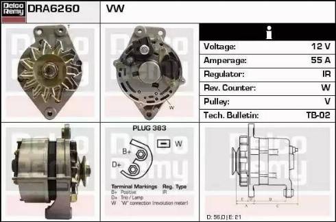 Remy DRA6260 - Alternator www.molydon.hr