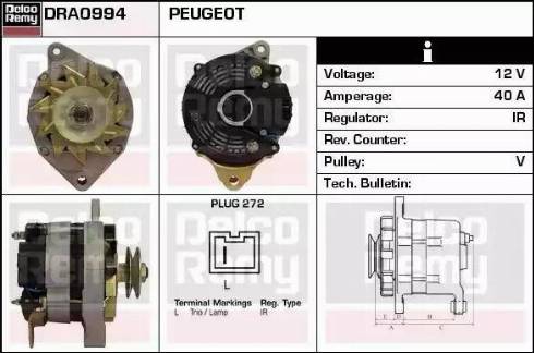 Remy DRA0994 - Alternator www.molydon.hr