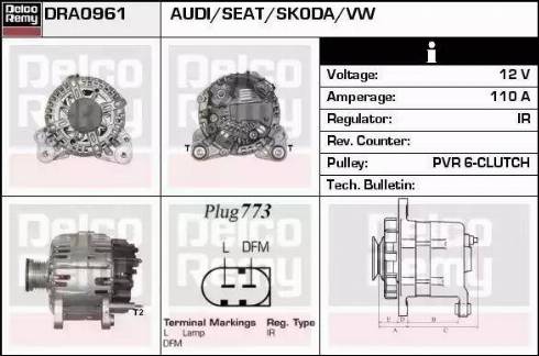 Remy DRA0961 - Alternator www.molydon.hr