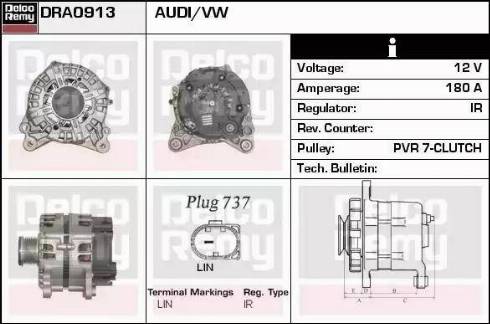 Remy DRA0913 - Alternator www.molydon.hr