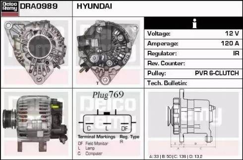 Remy DRA0989 - Alternator www.molydon.hr