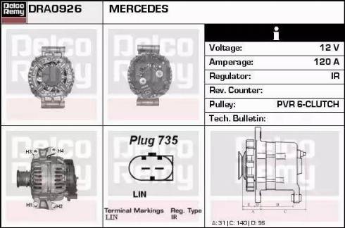 Remy DRA0926 - Alternator www.molydon.hr