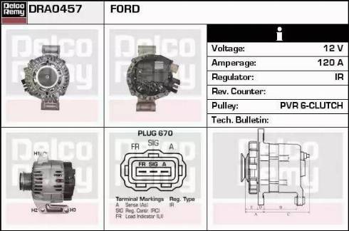 Remy DRA0457 - Alternator www.molydon.hr