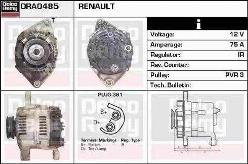 Remy DRA0485 - Alternator www.molydon.hr