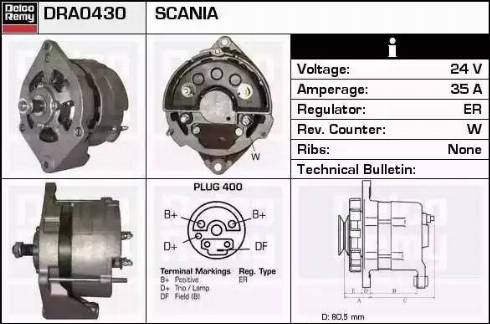 Remy DRA0430 - Alternator www.molydon.hr