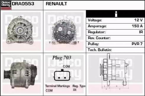 Remy DRA0553 - Alternator www.molydon.hr