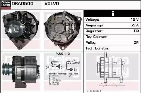 Remy DRA0500 - Alternator www.molydon.hr