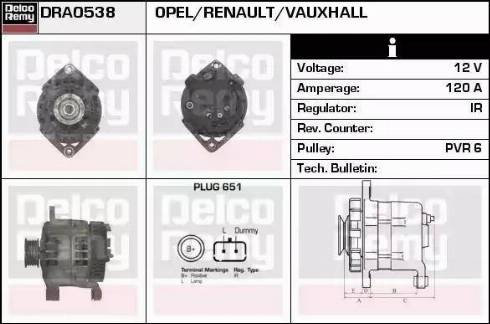 Remy DRA0538 - Alternator www.molydon.hr