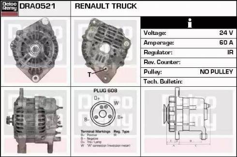 Remy DRA0521 - Alternator www.molydon.hr