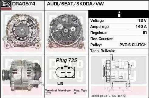 Remy DRA0574 - Alternator www.molydon.hr