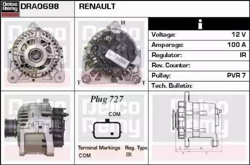 Remy DRA0698 - Alternator www.molydon.hr