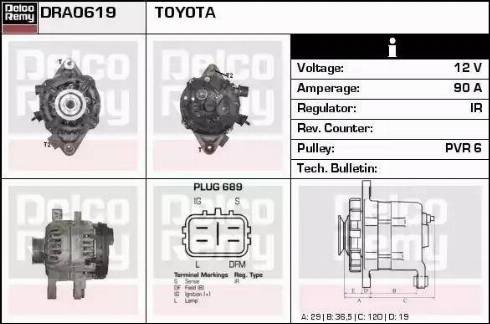 Remy DRA0619 - Alternator www.molydon.hr