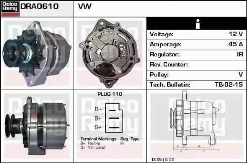 Remy DRA0610 - Alternator www.molydon.hr