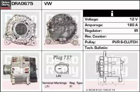 Remy DRA0675 - Alternator www.molydon.hr