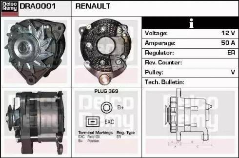 Remy DRA0001 - Alternator www.molydon.hr