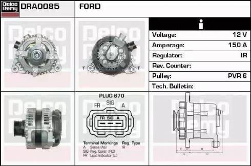 Remy DRA0085 - Alternator www.molydon.hr