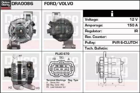 Remy DRA0086 - Alternator www.molydon.hr