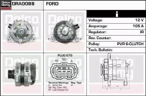 Remy DRA0088 - Alternator www.molydon.hr