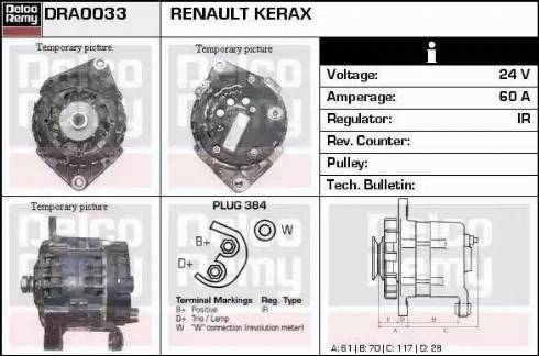 Remy DRA0033 - Alternator www.molydon.hr