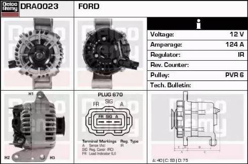 Remy DRA0023 - Alternator www.molydon.hr