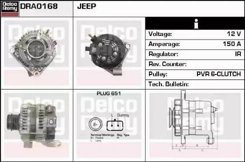 Remy DRA0168 - Alternator www.molydon.hr