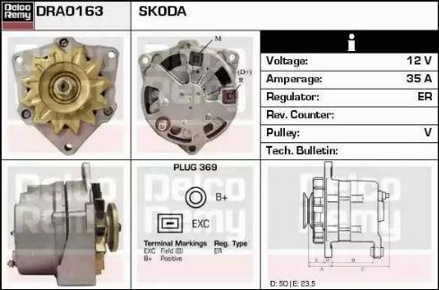 Remy DRA0163 - Alternator www.molydon.hr