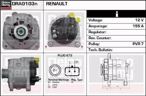 Remy DRA0103N - Alternator www.molydon.hr