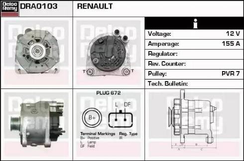 Remy DRA0103 - Alternator www.molydon.hr