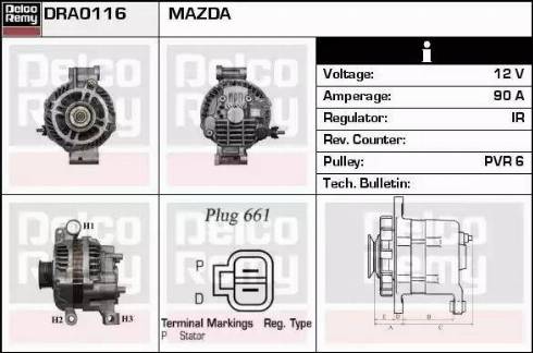 Remy DRA0116 - Alternator www.molydon.hr