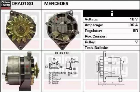 Remy DRA0180 - Alternator www.molydon.hr