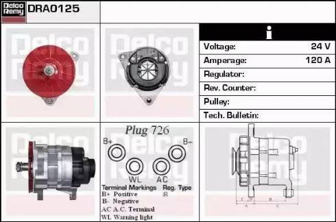 Remy DRA0125 - Alternator www.molydon.hr