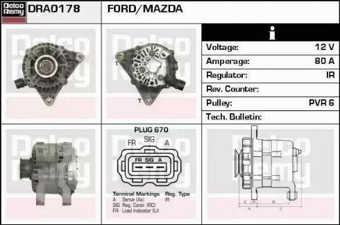 Remy DRA0178 - Alternator www.molydon.hr