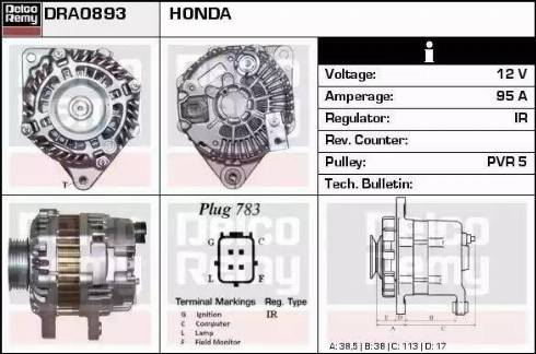 Remy DRA0893 - Alternator www.molydon.hr