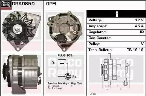 Remy DRA0850 - Alternator www.molydon.hr