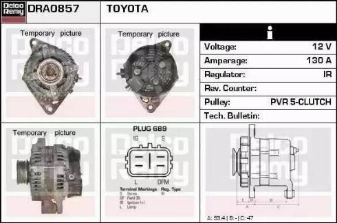 Remy DRA0857 - Alternator www.molydon.hr