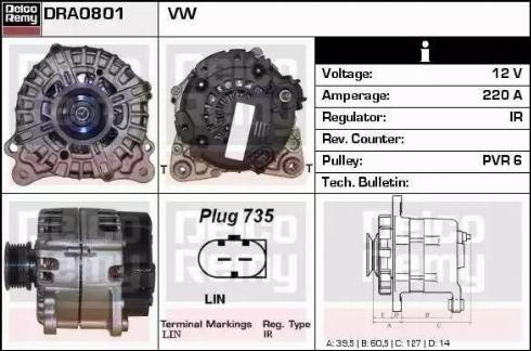 Remy DRA0801 - Alternator www.molydon.hr