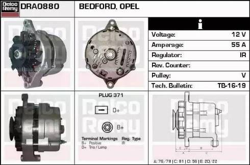 Remy DRA0880 - Alternator www.molydon.hr