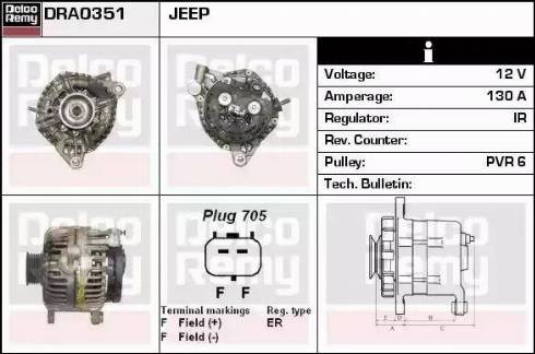 Remy DRA0351 - Alternator www.molydon.hr