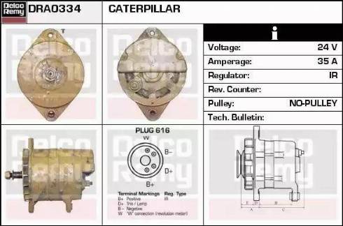 Remy DRA0334 - Alternator www.molydon.hr