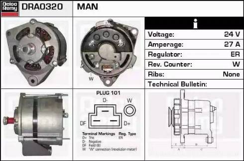 Remy DRA0320 - Alternator www.molydon.hr