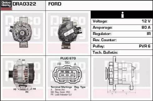 Remy DRA0322 - Alternator www.molydon.hr