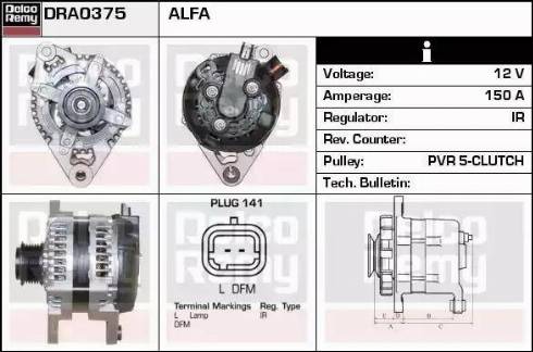 Remy DRA0375 - Alternator www.molydon.hr