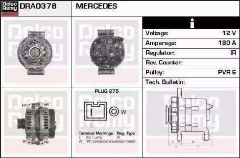 Remy DRA0378 - Alternator www.molydon.hr