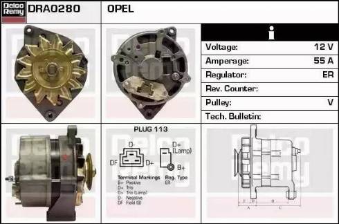 Remy DRA0280 - Alternator www.molydon.hr