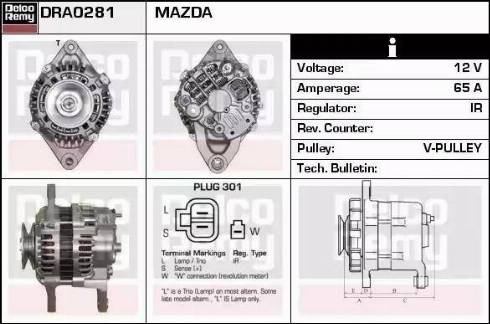 Remy DRA0281 - Alternator www.molydon.hr